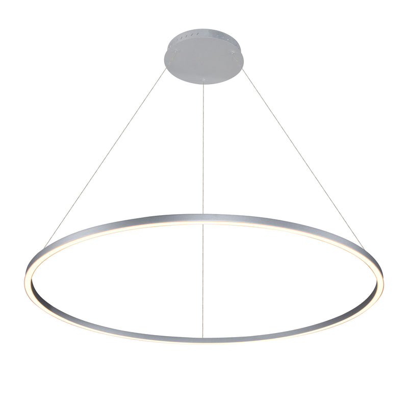 Tania VMC34912AL 51" ETL Certified Integrated LED Chandelier Height Adjustable Pendant in Silver