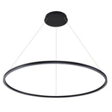 VONN Tania VMC34912BL 51" ETL Certified Integrated LED Ring Chandelier Height Adjustable Pendant in Black