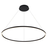 VONN Tania VMC34912BL 51" ETL Certified Integrated LED Ring Chandelier Height Adjustable Pendant in Black