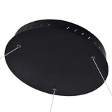 VONN Tania VMC34912BL 51" ETL Certified Integrated LED Ring Chandelier Height Adjustable Pendant in Black