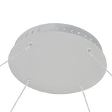 Tania VMC34960AL 60" Integrated LED ETL Certified Chandelier, Height Adjustable Pendant in Silver