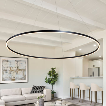 シーリングライト・天井照明 Modern Led Living Room Ceiling Lights 60 Sovinzert Modern Ceiling Lights, 6 Rings Dimmable Chrome LED