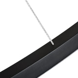 VONN Tania VMC34960BL 60" Integrated LED ETL Certified Ring Chandelier, Height Adjustable Pendant in Black