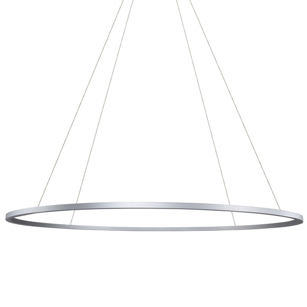 Tania VMC34972AL 72" Integrated LED ETL Certified Chandelier, Height Adjustable Pendant in Silver