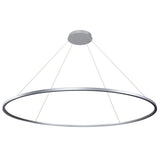 Tania VMC34972AL 72" Integrated LED ETL Certified Chandelier, Height Adjustable Pendant in Silver