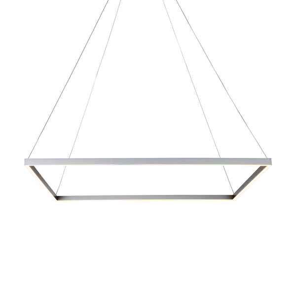 Atria VMC35511AL 39" ETL Certified Integrated LED Chandelier, Height Adjustable Pendant in Silver
