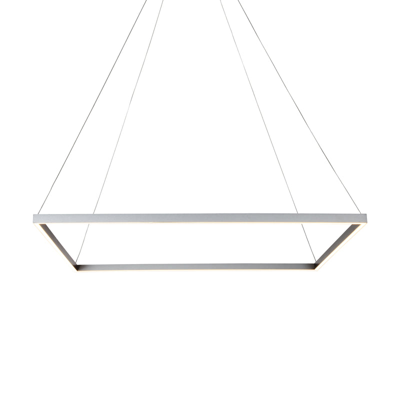 Atria VMC35511AL 39" ETL Certified Integrated LED Chandelier, Height Adjustable Pendant in Silver