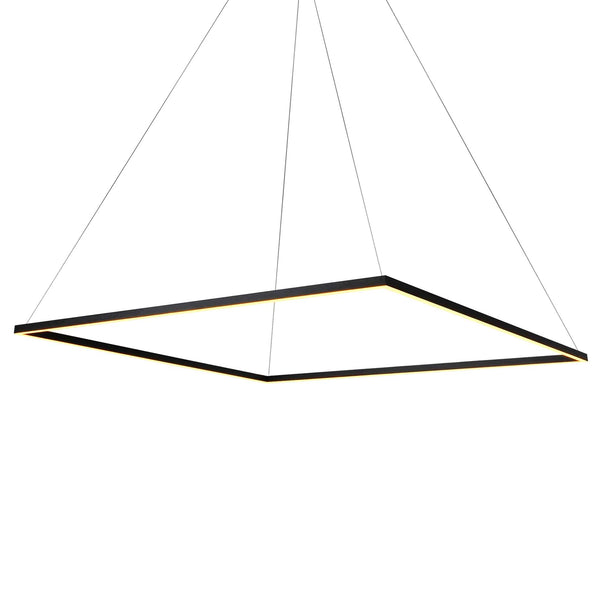 Atria VMC35512BL 51" ETL Certified Integrated LED Chandelier Height Adjustable Pendant in Black