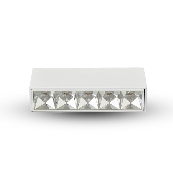 RUBIK 6.25" 5 LIGHT 100-277V LED SURFACE MOUNTED DOWNLIGHT ETL CERTIFIED, COMMERCIAL GRADE, VMCL000605D012WH