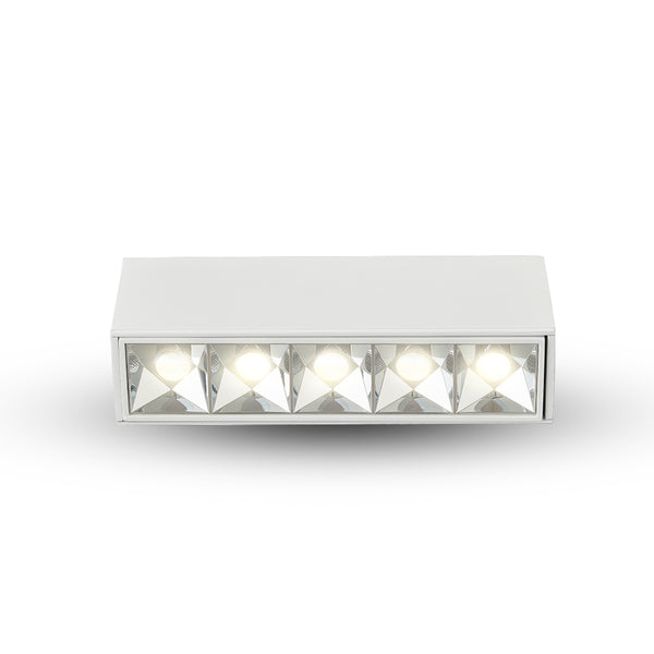 RUBIK 6.25" 5 LIGHT 100-277V LED SURFACE MOUNTED DOWNLIGHT ETL CERTIFIED, COMMERCIAL GRADE, VMCL000605D012WH