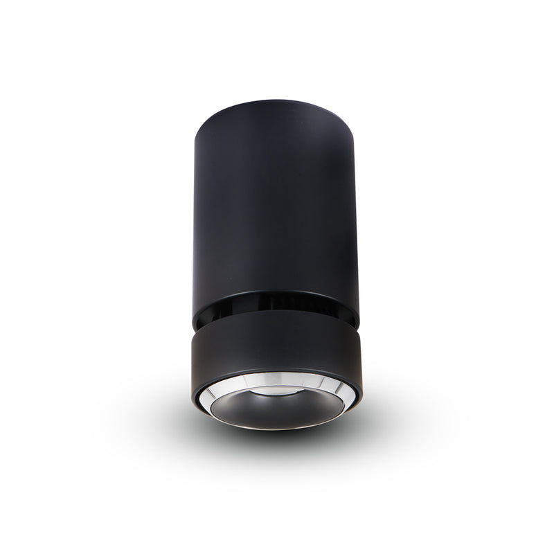 VONN ORBIT VMCL000701A020BL 4.25" 1 LIGHT 100-277V LED SURFACE MOUNTED ADJUSTABLE DOWNLIGHT, ETL COMMERCIAL GRADE, Black