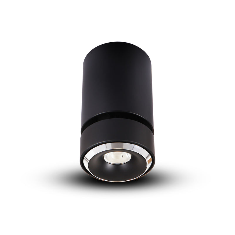 VONN ORBIT VMCL000701A020BL 4.25" 1 LIGHT 100-277V LED SURFACE MOUNTED ADJUSTABLE DOWNLIGHT, ETL COMMERCIAL GRADE, Black