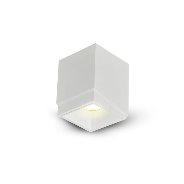 NODE 3.25" 1 LIGHT SQUARE 100-277V LED SURFACE MOUNTED DOWNLIGHT, ETL CERT COMMERCIAL GRADE, VMCL001901B012WH