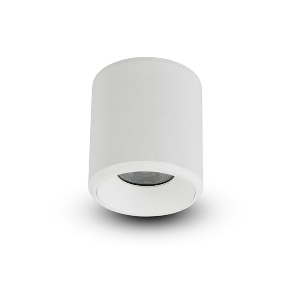 NODE 4.25" 1 LIGHT ROUND 100-277V LED SURFACE MOUNTED DOWNLIGHT, ETL CERT, COMMERCIAL GRADE, VMCL001901C020WH