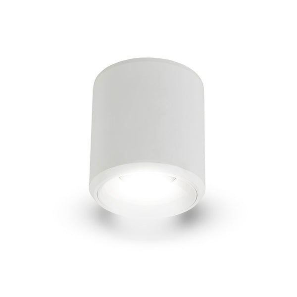 NODE 4.25" 1 LIGHT ROUND 100-277V LED SURFACE MOUNTED DOWNLIGHT, ETL CERT, COMMERCIAL GRADE, VMCL001901C020WH