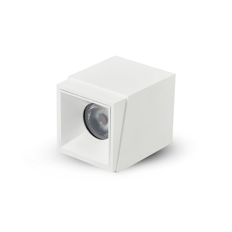 NODE 4" 1 LIGHT SQUARE 100-277V LED SURFACE MOUNTED DOWNLIGHT, ETL CERT, COMMERCIAL GRADE, VMCL001901D020WH