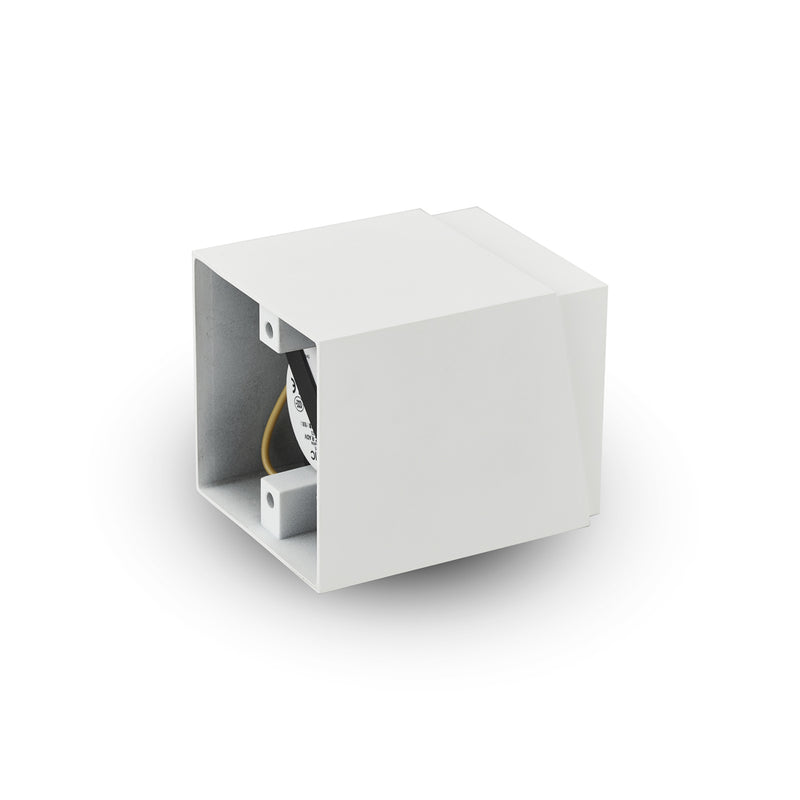 NODE 4" 1 LIGHT SQUARE 100-277V LED SURFACE MOUNTED DOWNLIGHT, ETL CERT, COMMERCIAL GRADE, VMCL001901D020WH