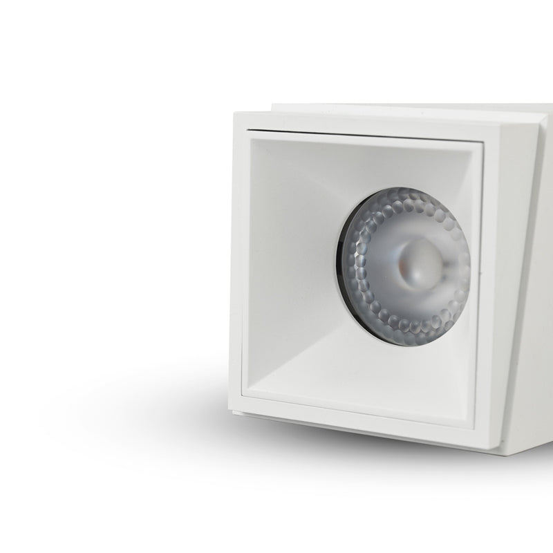 NODE 4" 1 LIGHT SQUARE 100-277V LED SURFACE MOUNTED DOWNLIGHT, ETL CERT, COMMERCIAL GRADE, VMCL001901D020WH