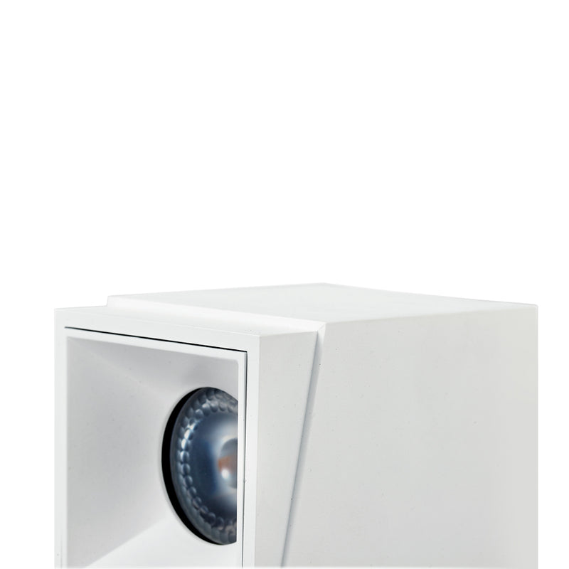 NODE 4" 1 LIGHT SQUARE 100-277V LED SURFACE MOUNTED DOWNLIGHT, ETL CERT, COMMERCIAL GRADE, VMCL001901D020WH