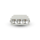 RUBIK VMDL000603A009WH 4.25" 3 LIGHT LED RECESSED DOWNLIGHT W/TRIM ETL CERTIFIED, COMMERCIAL GRADE, White