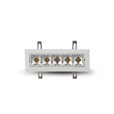 VONN RUBIK VMDL000605C012WH 7.25" 5 LIGHT LED ADJUSTABLE RECESSED DOWNLIGHT W/TRIM, ETL COMMERCIAL GRADE, White
