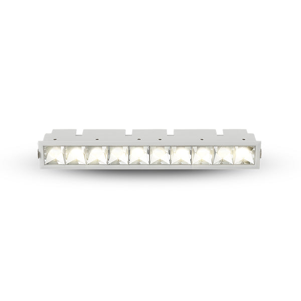 RUBIK 12.5" 10 LIGHT LED RECESSED DOWNLIGHT W/TRIM ETL CERTIFIED, COMMERCIAL GRADE, VMDL000610A024WH