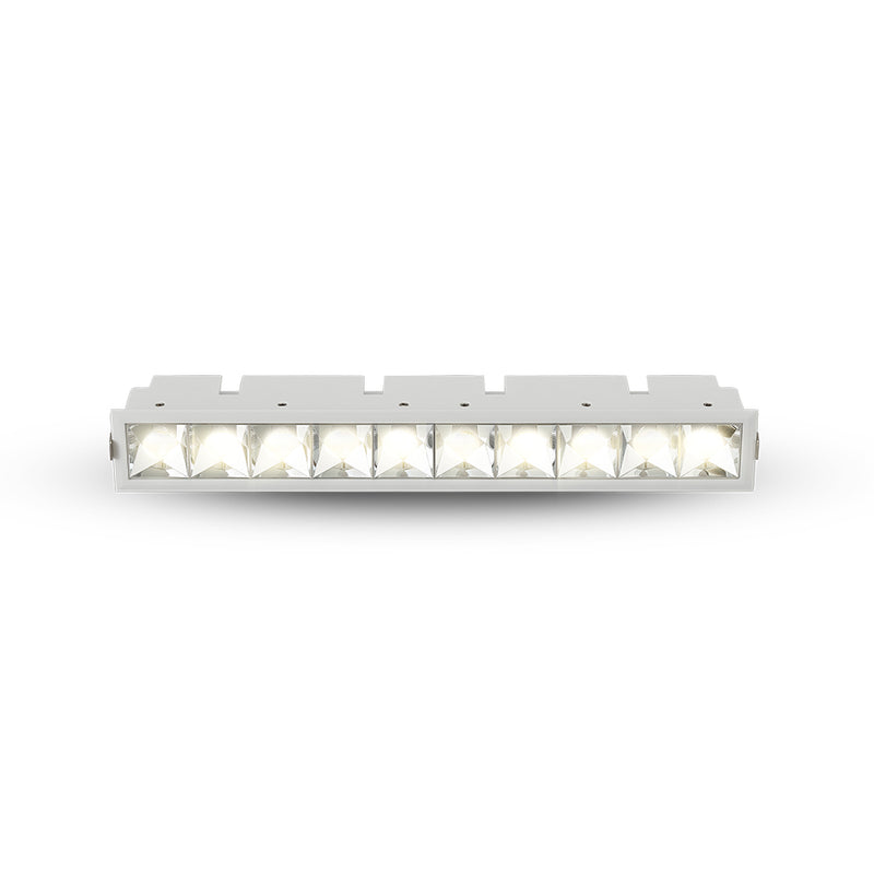 RUBIK 12.5" 10 LIGHT LED RECESSED DOWNLIGHT W/TRIM ETL CERTIFIED, COMMERCIAL GRADE, VMDL000610A024WH