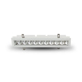 RUBIK VMDL000610C024WH 13.25" 10 LIGHT LED ADJUSTABLE RECESSED DOWNLIGHT W/TRIM ETL COMMERCIAL GRADE, White
