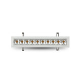 RUBIK VMDL000610C024WH 13.25" 10 LIGHT LED ADJUSTABLE RECESSED DOWNLIGHT W/TRIM ETL COMMERCIAL GRADE, White