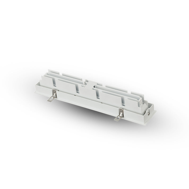 RUBIK VMDL000610C024WH 13.25" 10 LIGHT LED ADJUSTABLE RECESSED DOWNLIGHT W/TRIM ETL COMMERCIAL GRADE, White