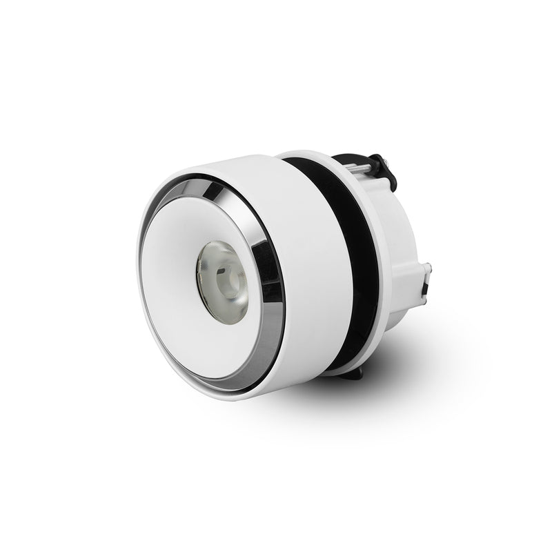 ORBIT VMDL000701A020WH 4.25" 1 LIGHT LED FLUSH MOUNTED ADJUSTABLE DOWNLIGHT, ETL, COMMERCIAL GRADE, White
