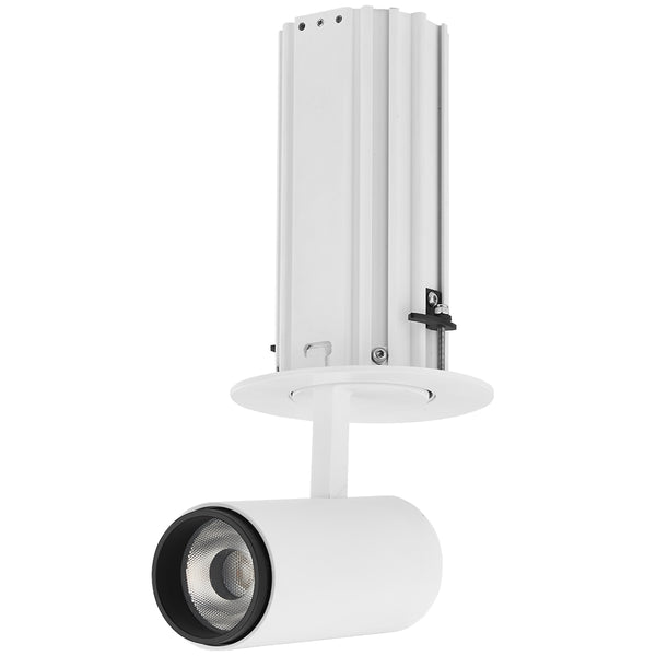 TELESCOPICA 3" 1 LIGHT 6W LED ADJUSTABLE RECESSED SPOTLIGHT, ETL, COMMERCIAL GRADE, VMDL003001A007WH