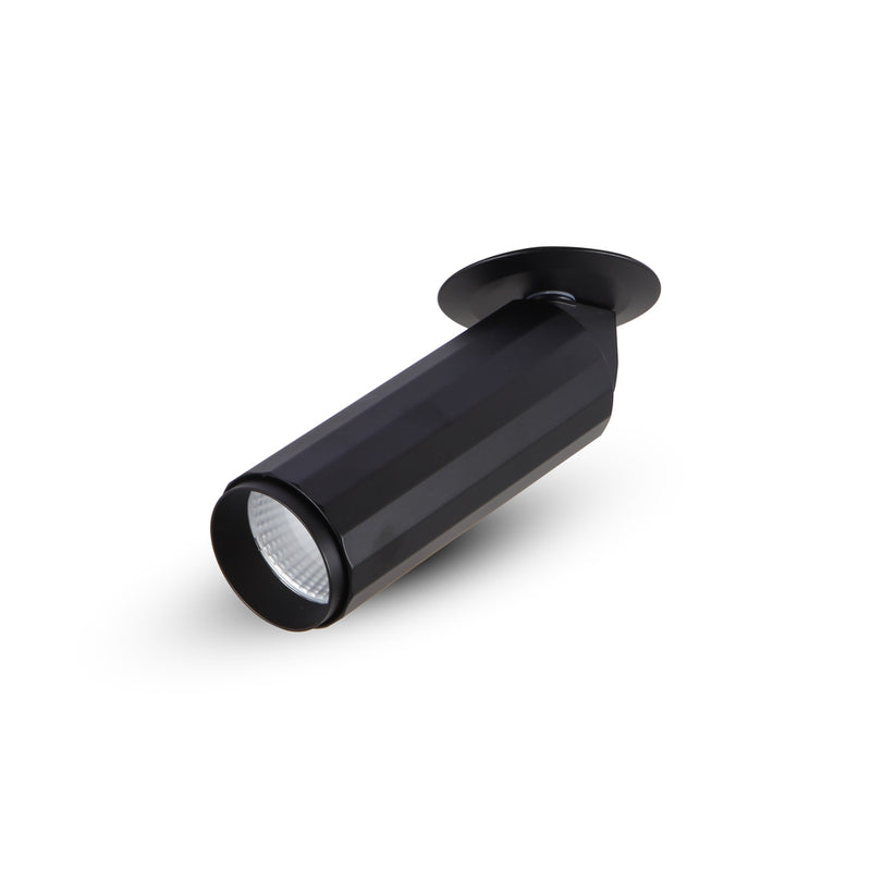 ORBIT 2.75" 1 LIGHT LED ADJUSTABLE FLUSH MOUNTED SPOTLIGHT, ETL, COMMERCIAL GRADE, VMDL004101A008BL