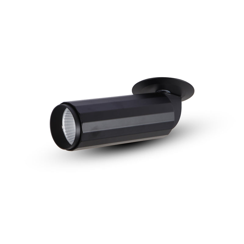 ORBIT 2.75" 1 LIGHT LED ADJUSTABLE FLUSH MOUNTED SPOTLIGHT, ETL, COMMERCIAL GRADE, VMDL004101A008BL