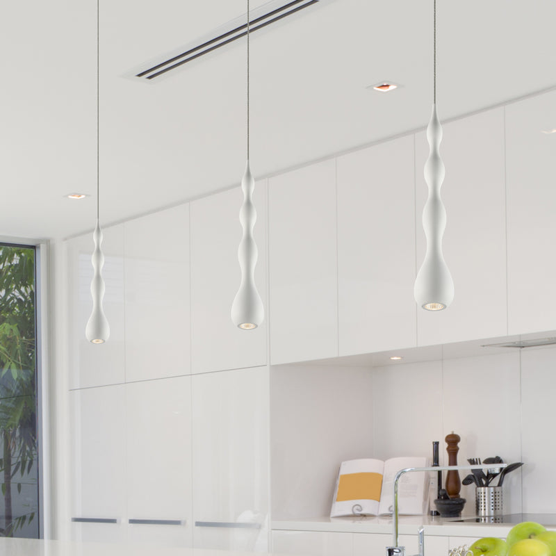 Polaris VMP24510WH 5" ETL Certified Integrated LED Height Adjustable Pendant Light in White