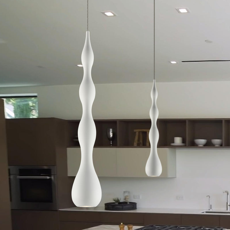 Polaris VMP24510WH 5" ETL Certified Integrated LED Height Adjustable Pendant Light in White