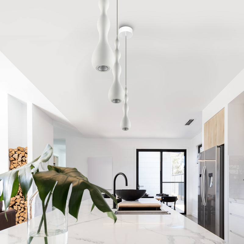 Polaris VMP24510WH 5" ETL Certified Integrated LED Height Adjustable Pendant Light in White