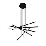 Sirius VMP25060BL 32" Integrated LED ETL Certified Pendant, Height Adjustable Chandelier in Black