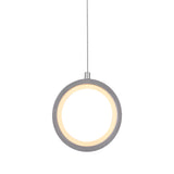 VONN Tania VMP27300AL 5" ETL Certified Integrated LED Height Adjustable Pendant Light in Silver