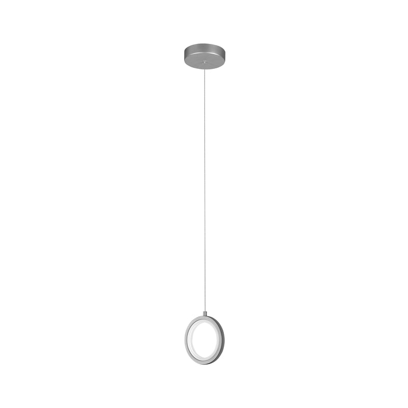 VONN Tania VMP27300AL 5" ETL Certified Integrated LED Height Adjustable Pendant Light in Silver