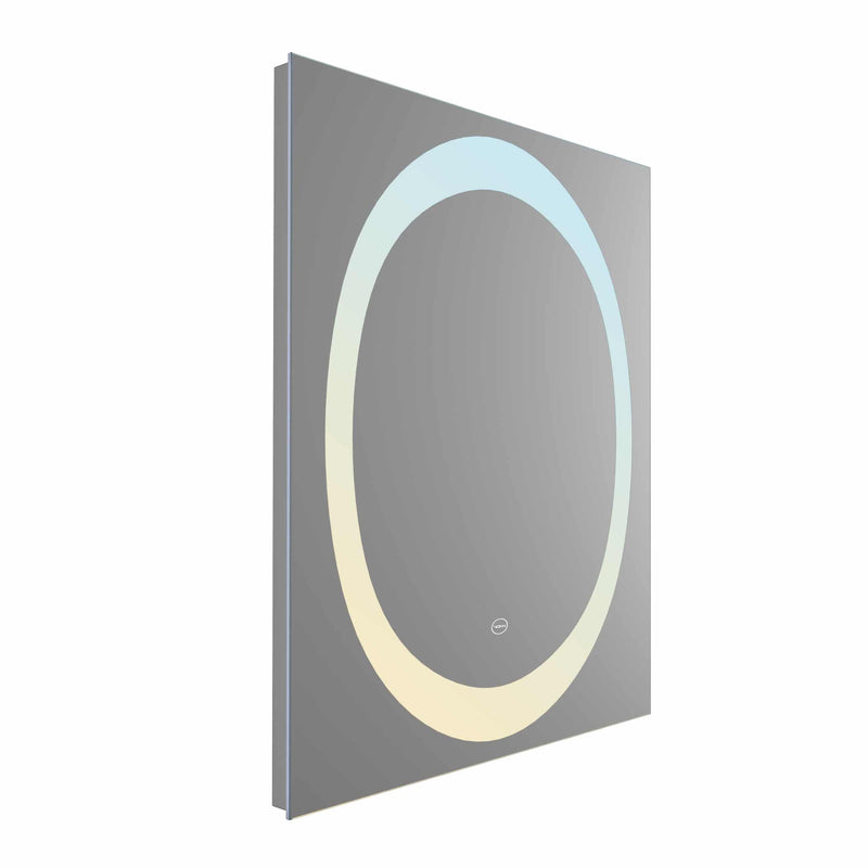 VONN VMRH0230TW Tunable White LED Bath Mirror in Silver, Rectangle 24"W x 30"H or 30"W x 36"H