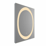 VONN VMRH0230 LED Bath Mirror in Silver, Rectangle 24"W x 30"H