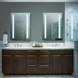 VONN VMRH0320TW Tunable White LED Bath Mirror in Silver, Rectangle 24"W x 30"H or 30"W x 36"H