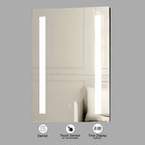 VONN VMRH0320 LED Bath Mirror in Silver, Rectangle 24"W x 30"H or 30"W x 36"H