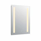 VONN VMRH0320 LED Bath Mirror in Silver, Rectangle 24"W x 30"H or 30"W x 36"H