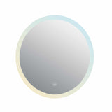 VONN VMRS0120ATW Tunable White LED Bath Mirror in Silver, Round 24"W x 24"H or 30"W x 30"H
