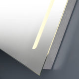 VONN VMRS0130 LED Bath Mirror in Silver, Rectangle 24"W x 30"H or 30"W x 36"H