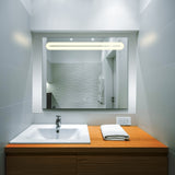 VONN VMRS0230TW Tunable White LED Bath Mirror in Silver, Rectangle 30"W x 24"H or 36"W x 30"H