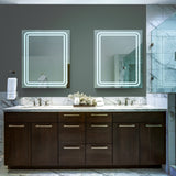 VONN VMRS0330TW Tunable White LED Bath Mirror in Silver, Rectangle 24"W x 30"H or 30"W x 36"H