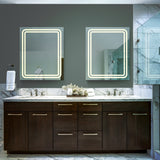 VONN VMRS0330 LED Bath Mirror in Silver, Rectangle 24"W x 30"H or 30"W x 36"H